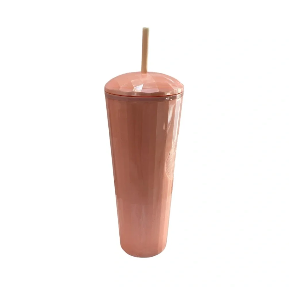 Starbucks Kaleidoscope Drink Bubble Pink Cold Venti Coffee Tumbler‎ Dome 24oz
